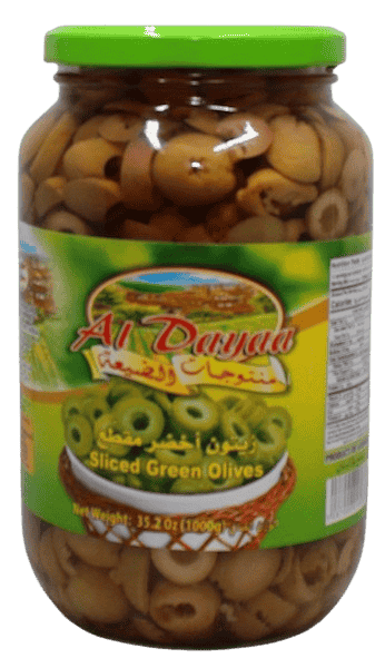 Al Dayaa Sliced Green Olives